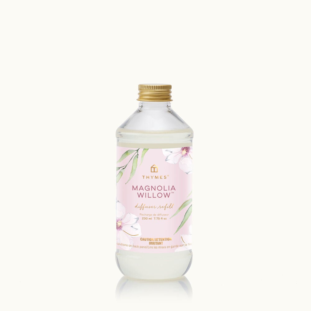 Thymes Magnolia Willow Reed Diffuser Oil Refill is a woody floral fragrance image number 0